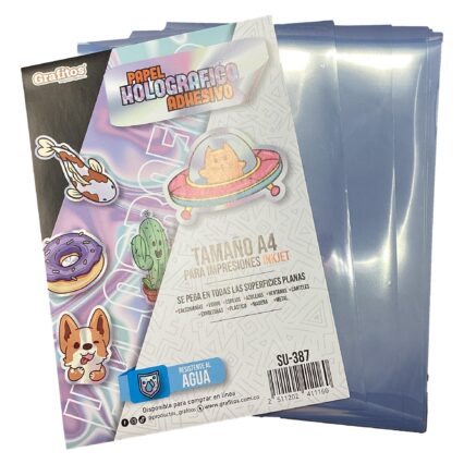 Papel Holografico Adhesivo Grafitos Paqx20 Su387