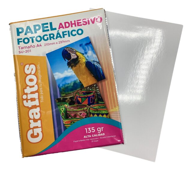 Papel Fotografico Adhesivo Grafitos Paqx20 Su201
