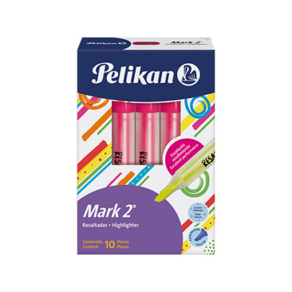 Resaltador Pelikan Mark 2 Fucsia Caja X 10