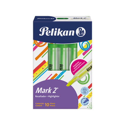 Resaltador Pelikan Mark 2 Verde Caja X 10
