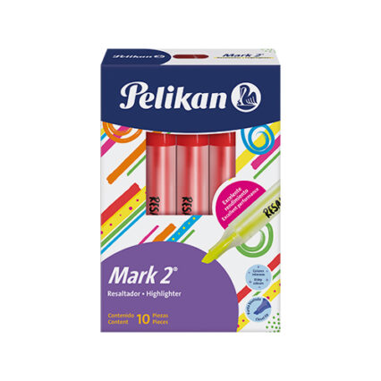 Resaltador Pelikan Mark 2 Naranja Caja X 10