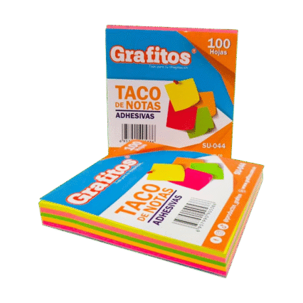 Taco Notas Adhesivas 100 Hojas Grafitos Und Su401