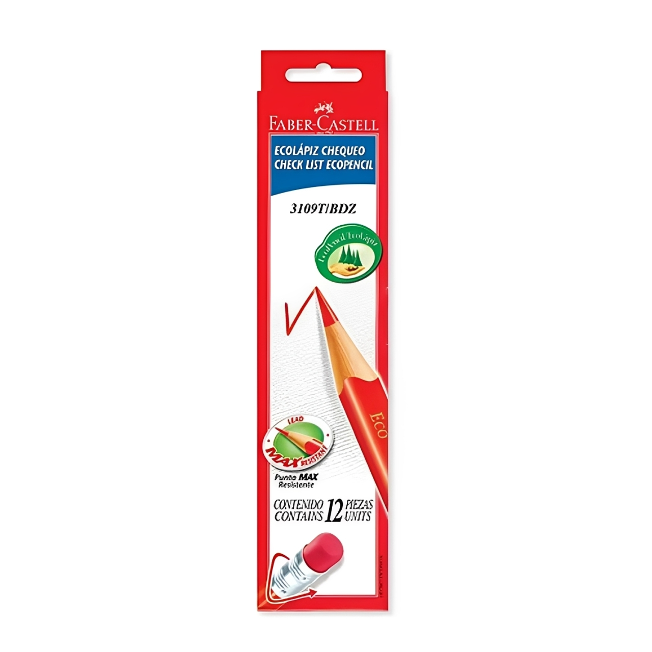 Lapiz Caja Rojo Faber Castel X12