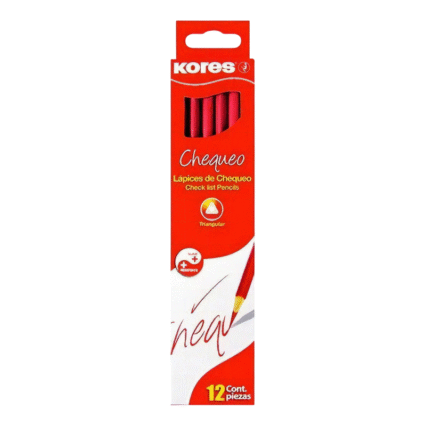 Lapiz Caja Rojo Kores X12