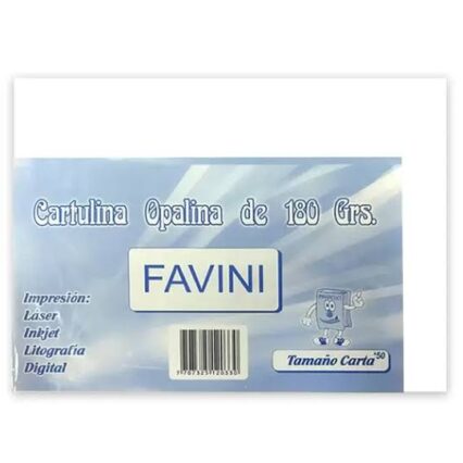 Cartulina Opalina Carta 180gr Paq X50 X 6