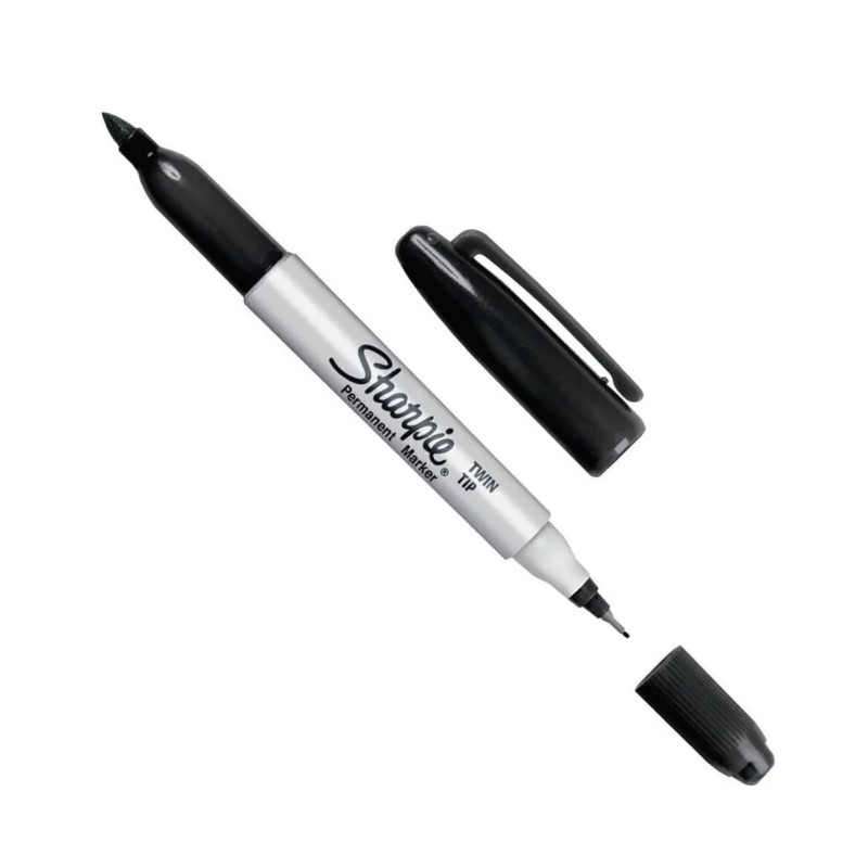 Marcador Sharpie Doble Punta Negro