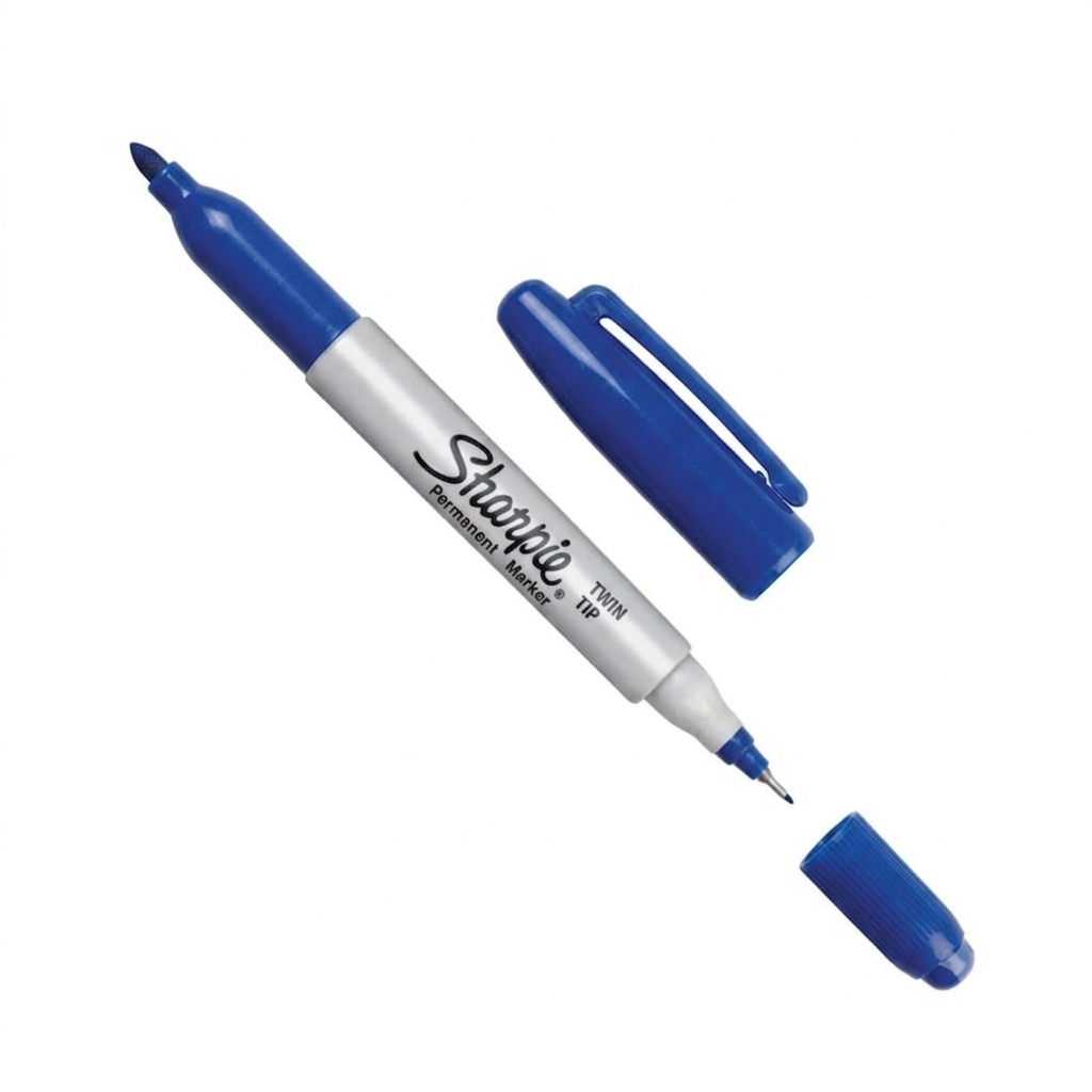 Marcador Sharpie Doble Punta Azul
