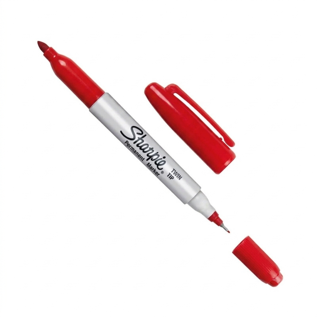 Marcador Sharpie Doble Punta Rojo