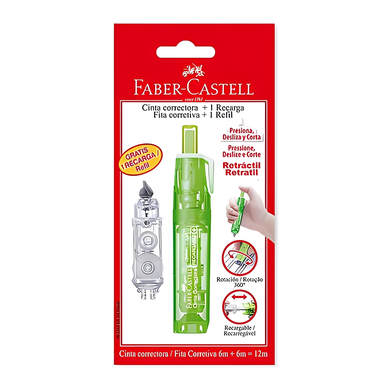 Corrector Faber Castell Cinta Rt + Repuesto
