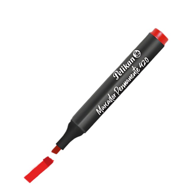 Marcador Pelikan 420 Permanente Rojo